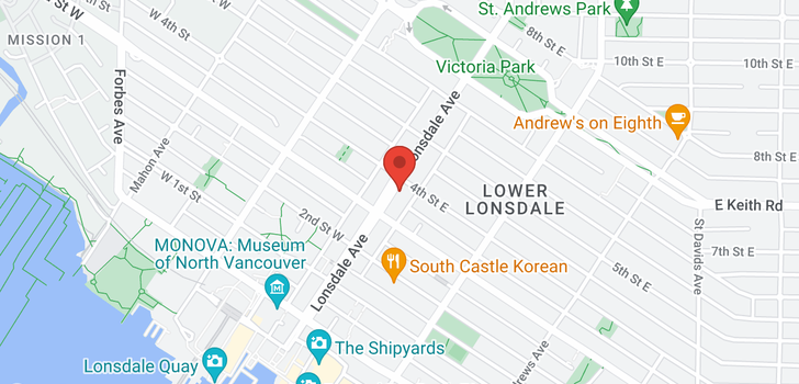 map of 338 LONSDALE AVENUE
